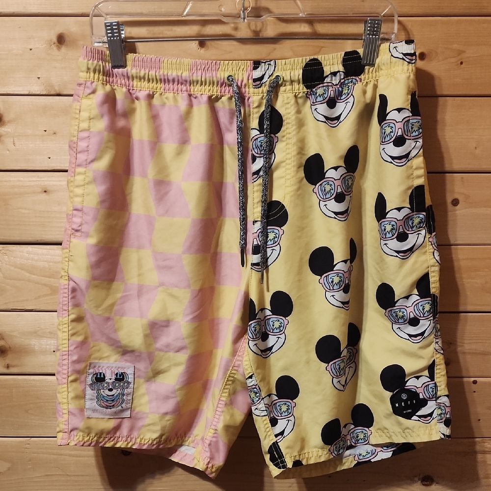 Mens Neff Retro Swim Trunks Size Medium